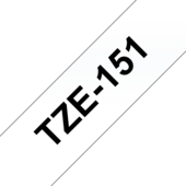 Páska Brother TZ-151 - originální (Černý tisk/průsvitný podklad)
