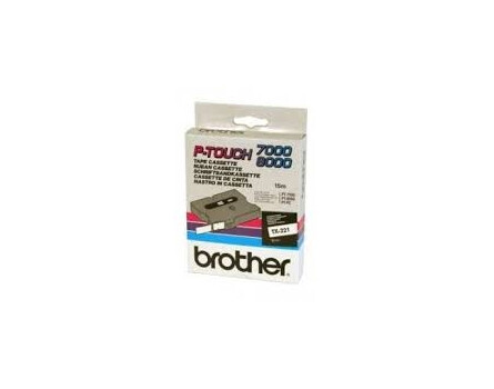 Páska Brother TX-221 - originální (Černý tisk/bílý podklad)