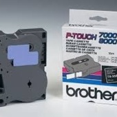 Páska Brother TX-355 - originální (Bílý tisk/černý podklad)