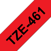 Páska Brother TZ-461 - originální (Černý tisk/červený podklad)