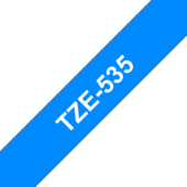 Páska Brother TZ-535 - originální (Bílý tisk/modrý podklad)