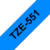 Páska Brother TZ-551 - originální (Černý tisk/modrý podklad)