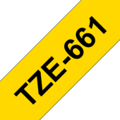 Páska Brother TZ-661 - originální (Černý tisk/žlutý podklad)