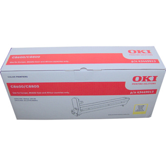 Levně Tonery Náplně Oki Válec OKI Laser C8600, žlutý, 43449013, 20000s, s, O