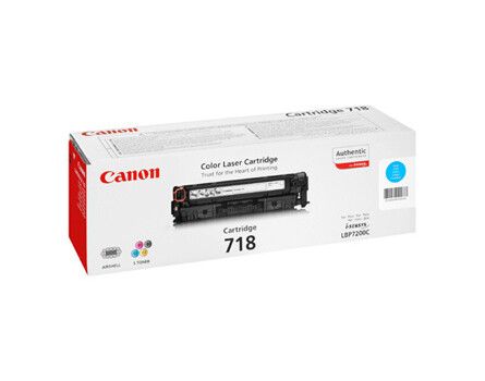 Canon 718, CRG-718, 2661B002 (Azurový) - originální