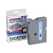 Páska Brother TX-253 - originální (Modrý tisk/bílý podklad)