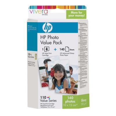 Tonery Náplně Inkoustová cartridge HP CB304xx + HP Advance Photo Paper, Q8898AE, No. 110, 140