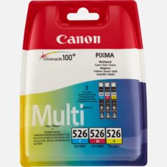 Canon CLI-526 Multi-Pack, 4541B009 (azurová, purpurová a žlutá) - originální