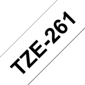 Páska Brother TZ-261 (Černý tisk/bílý podklad)