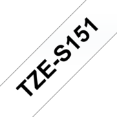 Páska Brother TZ-S151 - originální (Černý tisk/průsvitný podklad)