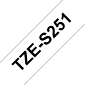 Páska Brother TZ-S251 - originální (Černý tisk/bílý podklad)