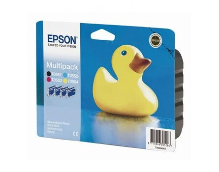 Epson T0556, C13T05564010 (černá, azurová, purpurová, žlutá) - originální