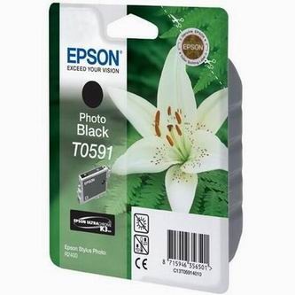 Tonery Náplně Inkoustová cartridge Epson Stylus Photo R2400, C13T059140, photo černá, 1*13ml,