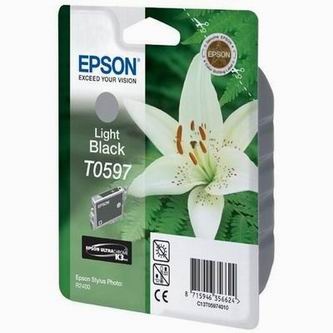 Levně Tonery Náplně Inkoustová cartridge Epson Stylus Photo R2400, C13T059740, světle černá, 1*13ml,