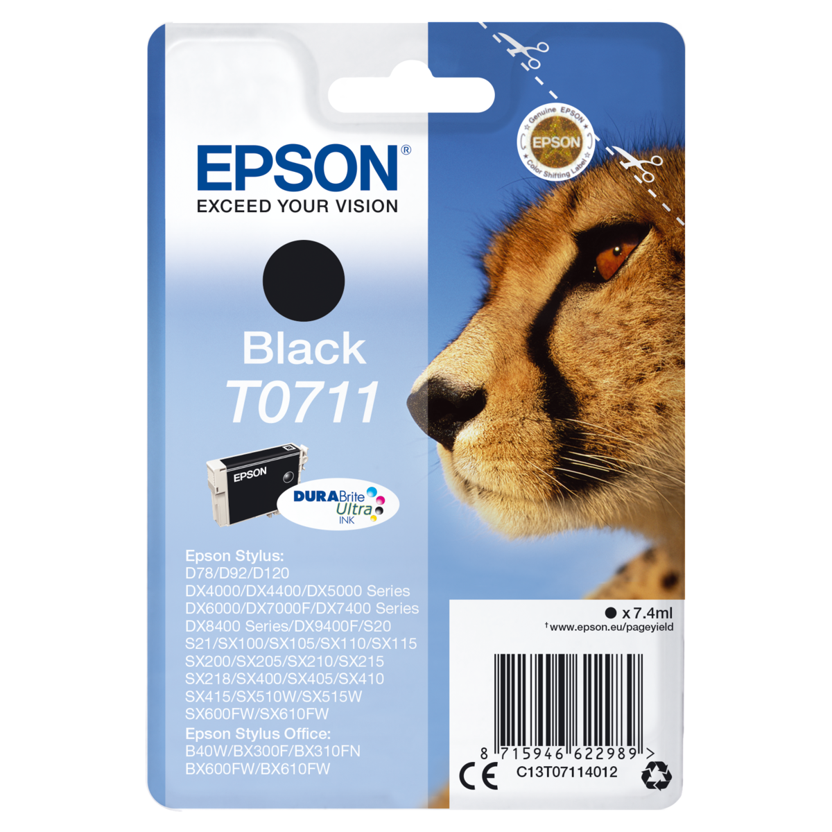 Zásobník Epson T0711, 13T07114012 (Černý)