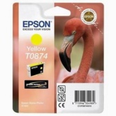  Inkoustová cartridge Epson Stylus Photo R1900, C13T08744010, žlutá, 1*11,4ml, O