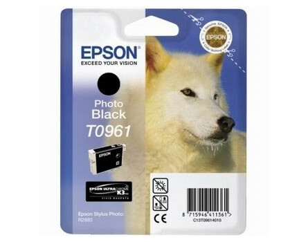  Inkoustová cartridge Epson Stylus Photo R2880, C13T09614010, foto černá, 1*13ml,