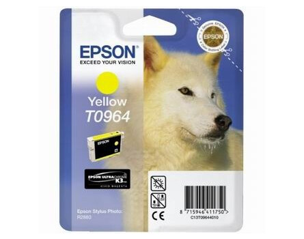  Inkoustová cartridge Epson Stylus Photo R2880, C13T09644010, žlutá, 1*13ml, O