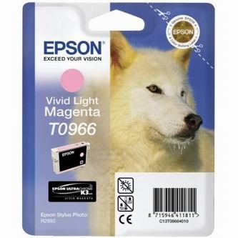 Tonery Náplně Inkoustová cartridge Epson Stylus Photo R2880, C13T09664010, světle červená, 1*1