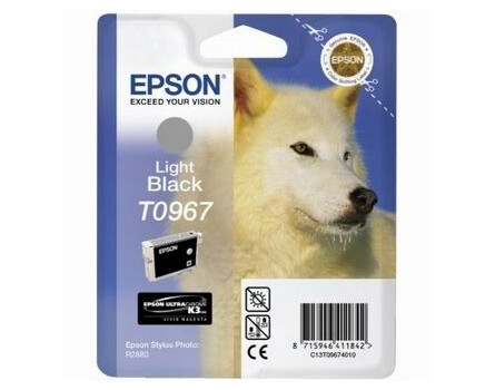  Inkoustová cartridge Epson Stylus Photo R2880, C13T09674010, světle černá, 1*13m