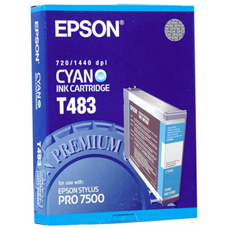 Tonery Náplně Zásobník Epson T483, C13T483011 (Azurový)