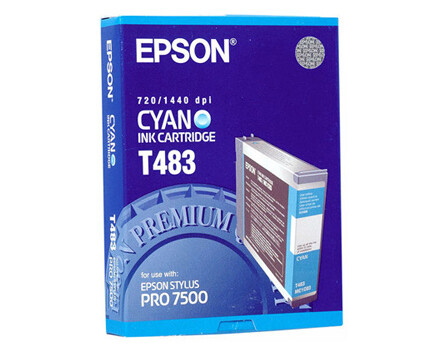 Zásobník Epson T483, C13T483011 (Azurový)