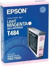 Tonery Náplně Zásobník Epson T484, C13T484011 (Světle purpurová)