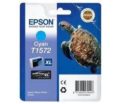 Tonery Náplně Zásobník Epson T1572, C13T15724010 (Azurový)