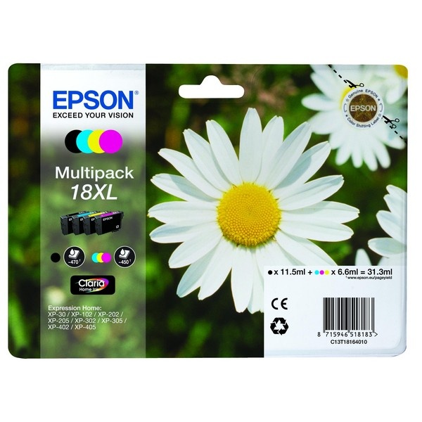 Levně Epson 18XL, C13T18164012, T1816XL - originální sada