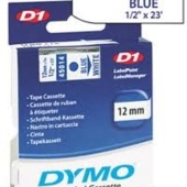 Páska Dymo 45014 (Modrý tisk/bílý podklad)