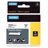 Páska Dymo 18489 (Černý tisk/bílý podklad) RHINO ohebný nylon 19