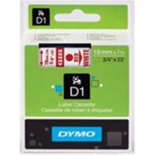 Páska Dymo 45805 (Červený tisk/bílý podklad)