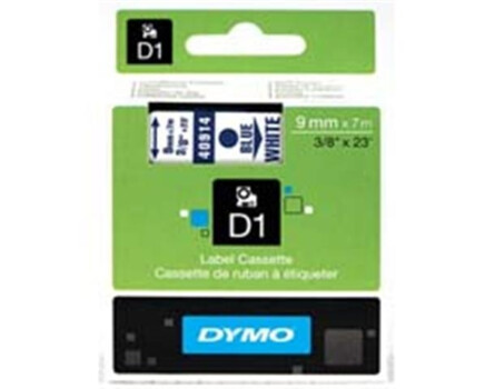 Páska Dymo 40914 (Modrý tisk/bílý podklad) D1 Standardní pásky 9