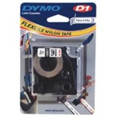 Páska Dymo 16957 (Černý tisk/bílý podklad) ohebný nylon (12 mm)