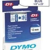 Páska Dymo 45014 (Modrý tisk/bílý podklad)
