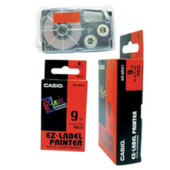 Páska Casio XR-9RD1 (Černý tisk/červený podklad) (9mm)