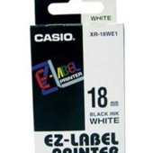 Páska Casio XR-18WE1 (Černý tisk/bílý podklad) (18mm)