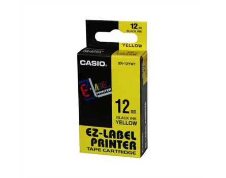 Páska Casio XR-12YW1 (Černý tisk/žlutý podklad) (12mm)