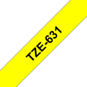 Páska Brother TZ-631 - originální (Černý tisk/žlutý podklad)