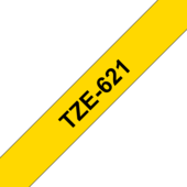 Páska Brother TZ-621 - originální (Černý tisk/žlutý podklad)