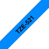 Páska Brother TZ-521 - originální (Černý tisk/modrý podklad)
