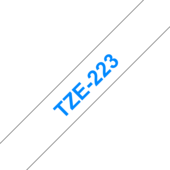 Páska Brother TZ-223 - originální (Modrý tisk/bílý podklad)