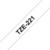 Páska Brother TZ-221 - originální (Černý tisk/bílý podklad)