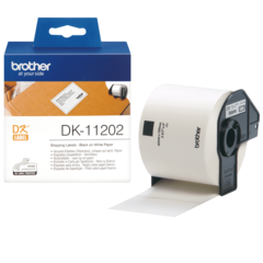 Brother DK-11202 '(papírové/ poštovní štítky-300ks) 62x100mm'