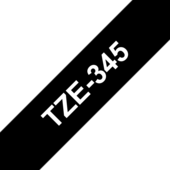 Páska Brother TZ-345 - originální (Bílý tisk/černý podklad)