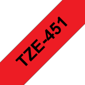 Páska Brother TZ-451 - originální (Černý tisk/červený podklad)