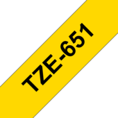 Páska Brother TZ-651 - originální (Černý tisk/žlutý podklad)