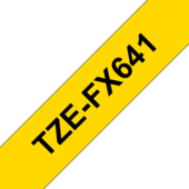 Páska Brother TZ-FX641 - originální (Černý tisk/žlutý podklad)