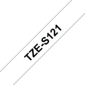 Páska Brother TZ-S121 - originální (Černý tisk/průsvitný podklad)