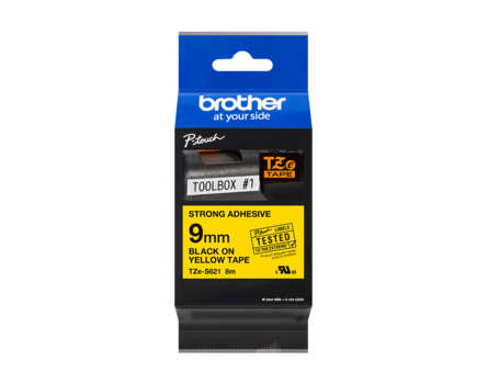 Páska Brother TZ-S621 - originální (Černý tisk/žlutý podklad)